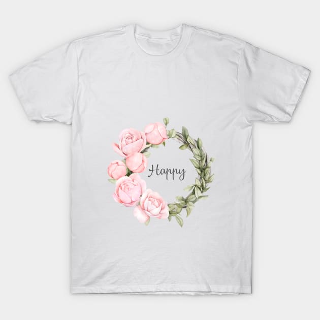 Floral design T-Shirt by PeachAndPatches